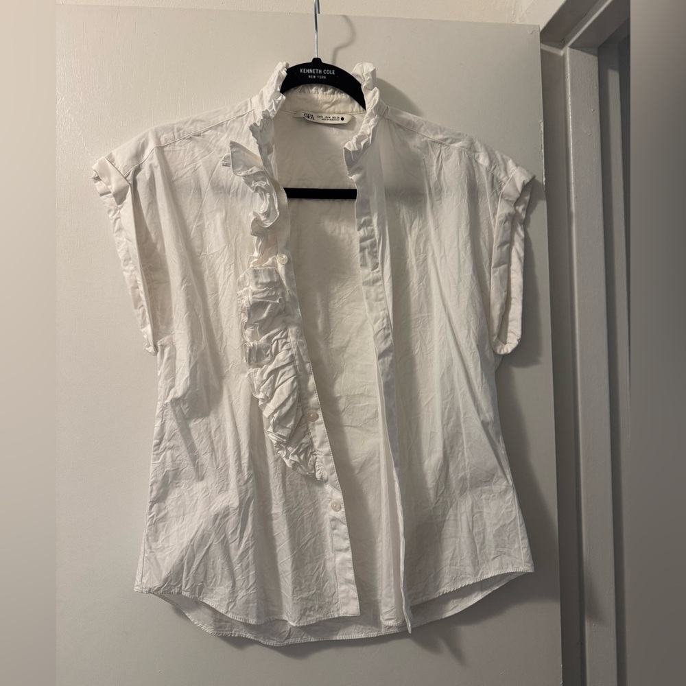Zara white button down